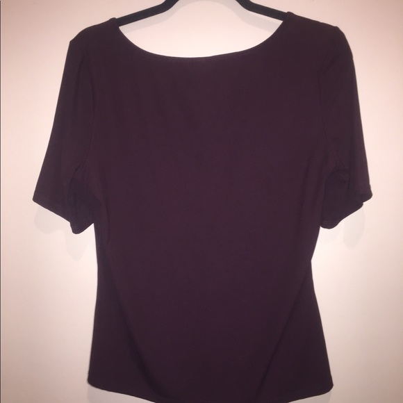 H&M maroon short sleeve top - Picture 2 of 3